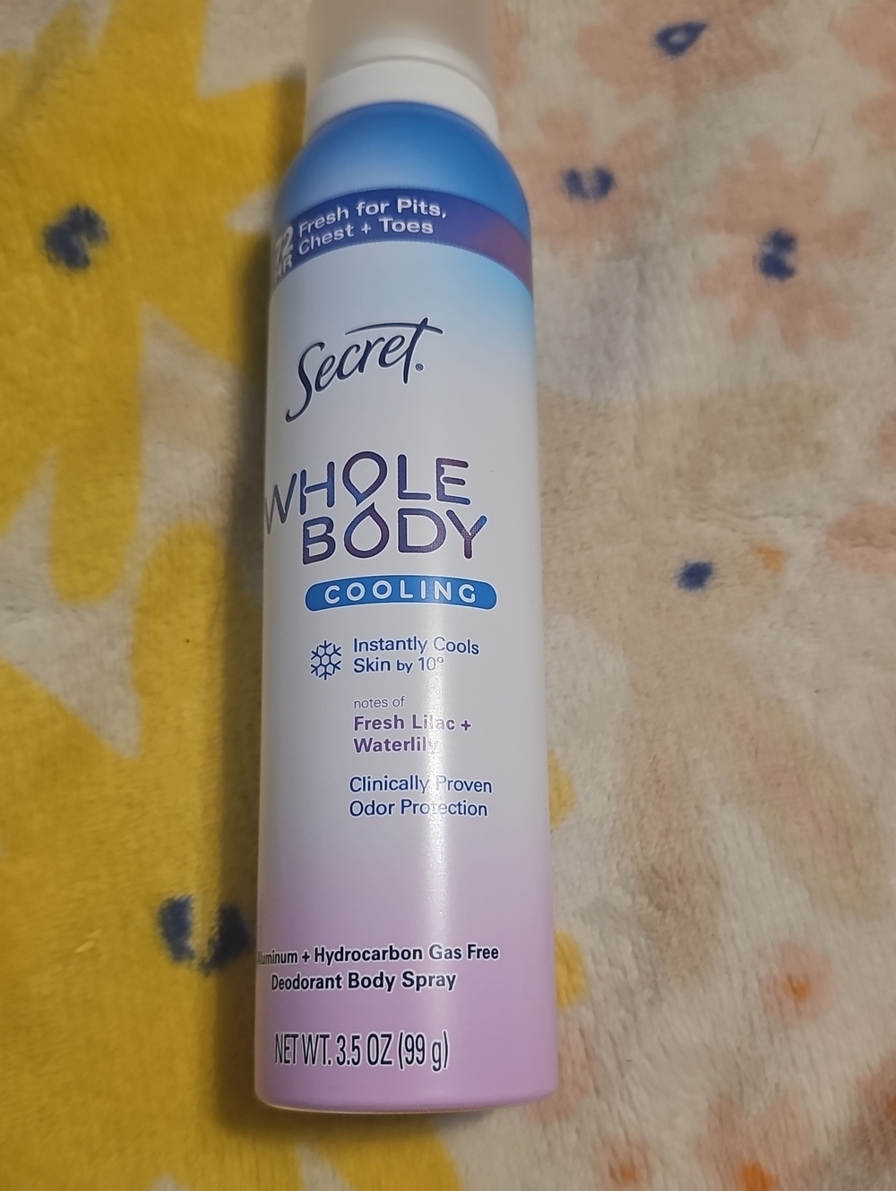 Secret Whole Body Cooling Deodorant Spray - Lavender/Pink